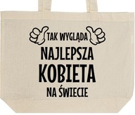 NAJLEPSZA KOBIETA torba zakupy prezent