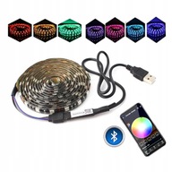 TAŚMA LED 4M RGB 5050 PC TV USB BLUETOOTH ZAROWKA