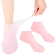 Silikónové ponožky hydratačné pre suchú pokožku Pink XL