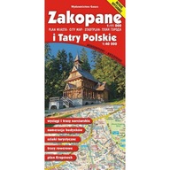 Zakopane i Tatry Polskie. Mapa + plan miasta