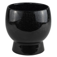 Osłonka doniczki ceramiczna Cometa 13.5cm czarna