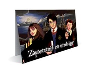 Zaproszenia na 0-99 urodziny HARRY POTTER Hogwart