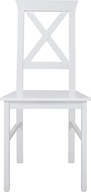 Krzesło Drewniane do Salonu Jadalni Białe Alla 4