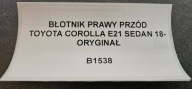 fender right front TOYOTA COROLLA E21 sedan 18- original