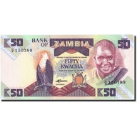 Banknot, Zambia, 50 Kwacha, Undated (1986-88), Und