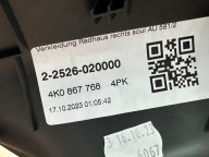 AUDI A6 4K C8 Blende Abdeckung DER SCHWELLE rechts heck 4K0867768