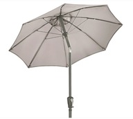Dáždnik s výložníkom Dehner sivý 150 x 221 cm