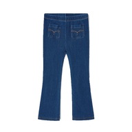 Spodnie Mayoral 3537 legginsy a'la jeans dzwony miękkie niebieskie r.116