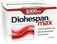 Diohespan Max lek na żylaki 1000 mg 60 tabletek