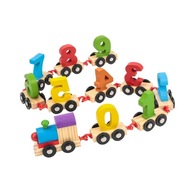 Drevený vláčik s číslami Učebná hračka pre chlapcov