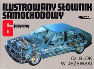 SAMOCHODOWY słownik 6-języczny ilustrowany - nowy