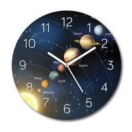 Usporiadanie planét vesmír sklenené hodiny pre jedáleň fi 30