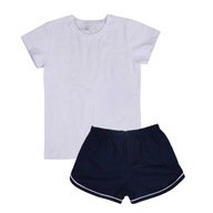 Dievčenské športové oblečenie Tričko a šortky, tmavo modrá, Tup Tup, veľ. 110