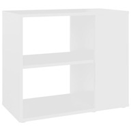 Bočná skrinka, biela, 60x30x50 cm, materiál drevo