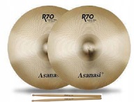 DOBTÁNYÉR 2x HI-HAT 14" ASANASI R70 + KPL. BOT A CSOMAGBAN