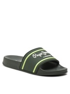 Pepe Jeans Chlapec Šľapky Slider Logo B PBS70054 Khaki Green 765