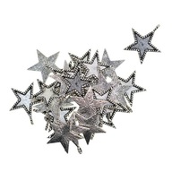 30-częściowe tybetańskie srebrne wisiorki w kształcie gwiazdy Pusta podstawa z żywicy epoksydowej