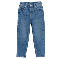 Cool Club Spodnie jeansowe dziewczęce mom fit high waist r 158