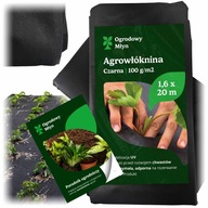 Agrowłóknina AGROTKANINA 100g 1,6m x 20m GRUBA MOCNA UV DLA WARZYW KRZEWÓW