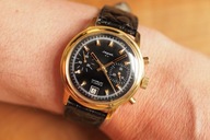 JOPEL złoto-czarny stary vintage chronograph lata 60-70-te