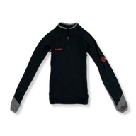 Mammut Longsleeve Męski Sportowy POLARTEC Czarny Logo Unikat Klasyk XS S