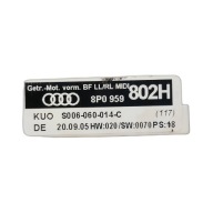 mini motor windows right front Audi A3 8P 3D 1.9 TDI 8P0959802H