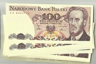 100 złotych 1986 seria SG stan UNC