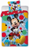 Pościel 160x200 Disney Myszka Mickey nuty taniec