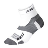 Skarpety sportowe 2XU Vectr Ultralght 1/4 Crew białe 46.5-48.5 EU