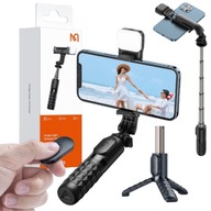 MCDODO KIJEK SELFIE STICK Z LAMPKĄ UCHWYT DO TELEFONU BLUETOOTH REGULOWANY