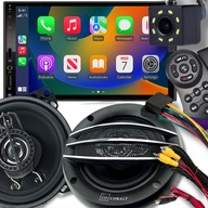 RADIO SAMOCHODOWE ANDROID 2 DIN BLUETOOTH DOTYK CARPLAY KAMERA + GŁOŚNIKI