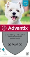 ADVANTIX SPOT-ON krople na pchły i kleszcze dla psa 4 do 10kg (100MG+500MG)
