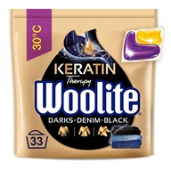 Woolite Dark kapsule na pranie čierneho oblečenia s keratínom farba 33 ks