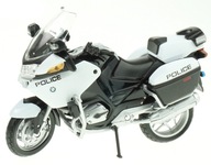 BMW R1200 RT POLICE METALOWY MODEL WELLY 1:18 biał