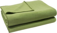 Zoeppritz mäkká fleecová deka s výšivkou 160 cm x 200 cm zelená
