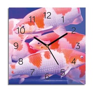 Ryby akvárium foto-hodiny na stenu 30x30 do kancelárie