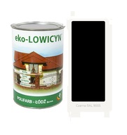 eko LOWICYN 1l Farba na dach ocynk CZARNY RAL 9005