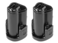 Sada dvoch batérií pre Bosch PSR 10.8 Li-2 10,8V / 12V 1,5Ah