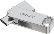 SZYBKI Pen-drive 256GB PNY USB-3.2+USB-C Typ-C DUO-Link DUAL 200MB/s