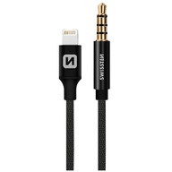 Adapter kabel audio Lightning - jack 3,5mm męski przejściówka 1,5m SWISSTEN