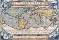 Obraz na plátne stará mapa sveta 60x40 veľa vz.5