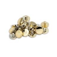 Gomb 10mm talp 10db arany