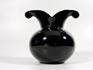 Wazon czarna porcelana Rosenthal design F. Yang 1970