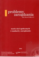 PROBLEMY ZARZĄDZANIA TEORIA SIECI SPOŁ. (j.ang) w