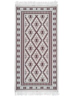 DYWAN TKANY NA PŁASKO KILIM BOHO FRĘDZLE 70x140