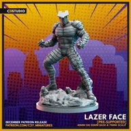 Lazer Face (40mm Scale on 65mm Base and 75mm Scale) matched to Marvel Crisi