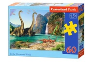 PUZZLE 60 DINOZAURY ŚWIAT DINOZAURÓW