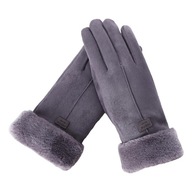 Dámske rukavice Teplé zimné rukavice s plnými prstami Módne rukavice