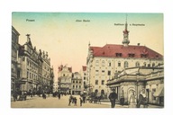 POZNAŃ - RYNEK, RATUSZ, KAMIENICE 1912