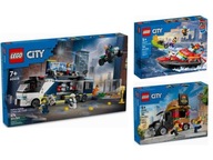 KLOCKI LEGO City 60418 Policyjna Ciężarówka Z Laboratorium + DWA SUPER Z
